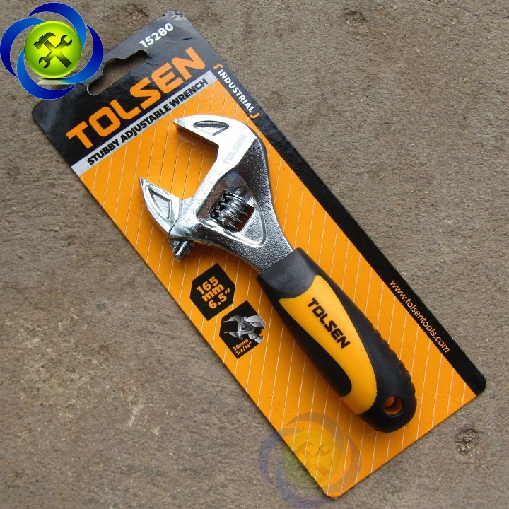 [HCM]Mỏ lết mini Tolsen 15280 cán bọc nhựa chiều dài 165mm