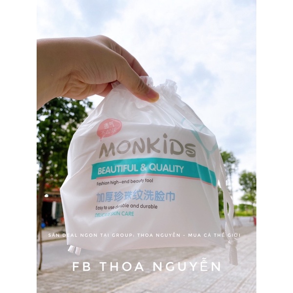 [GIẢM 5% ĐƠN 129K]Khăn khô lau mặt / Khăn lau mặt Monkids