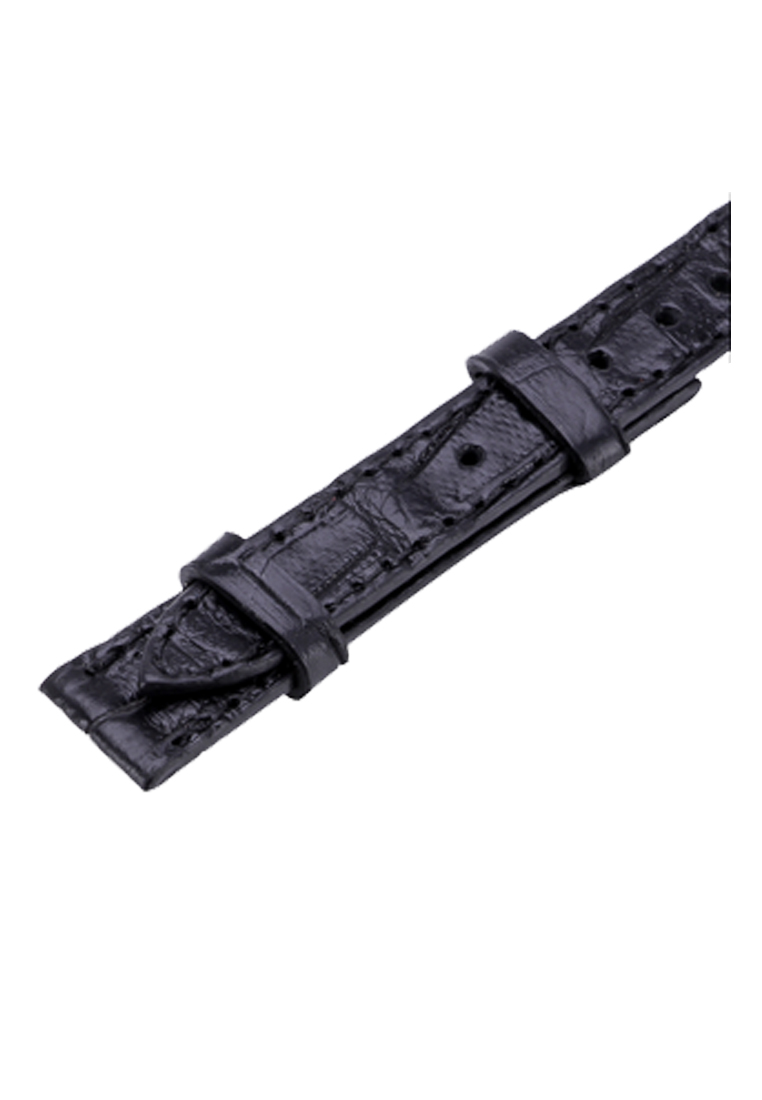 Dây đồng hồ da cá sấu size 12 - 14 màu đen TH8226