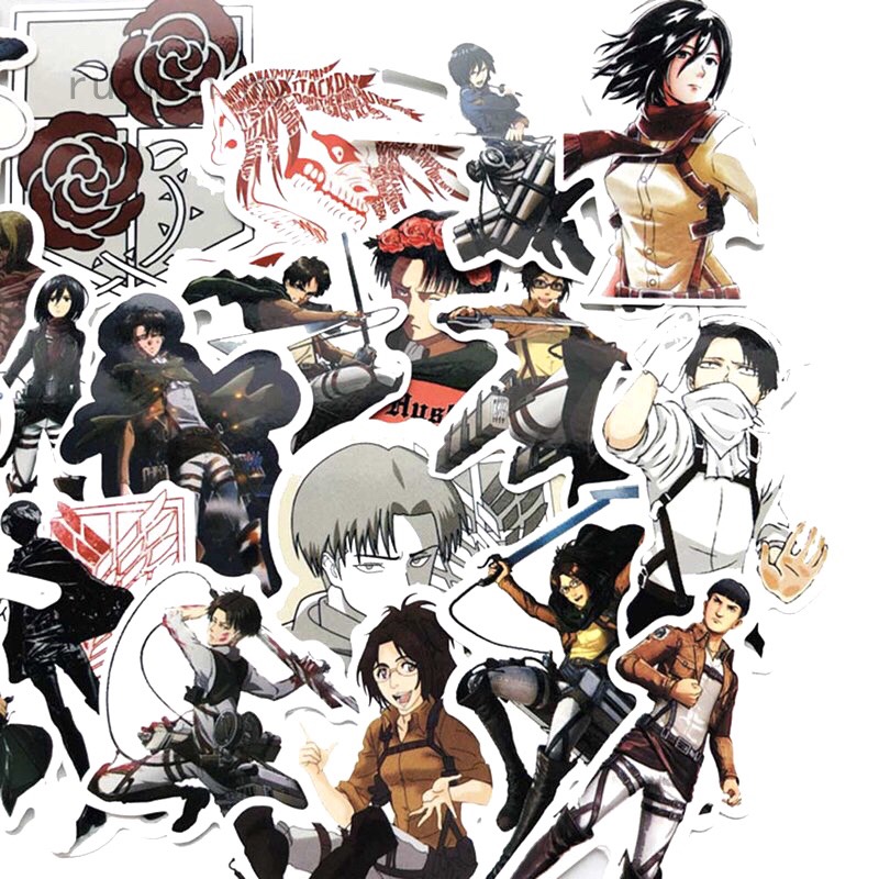 Set 30- 60 Sticker Attack On Titan