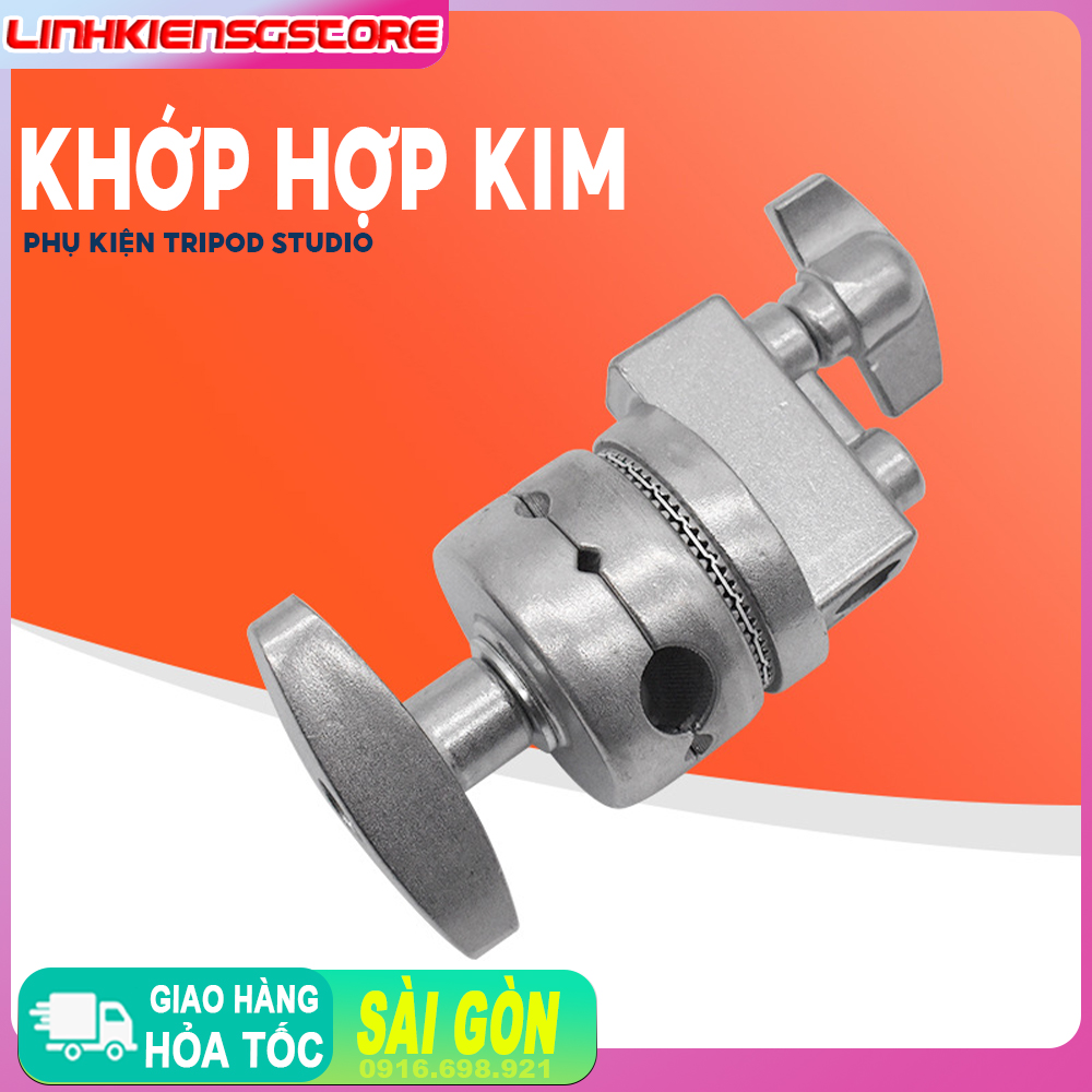Gá arm kết nối chân và thanh ngang kẹp khớp inox Studio