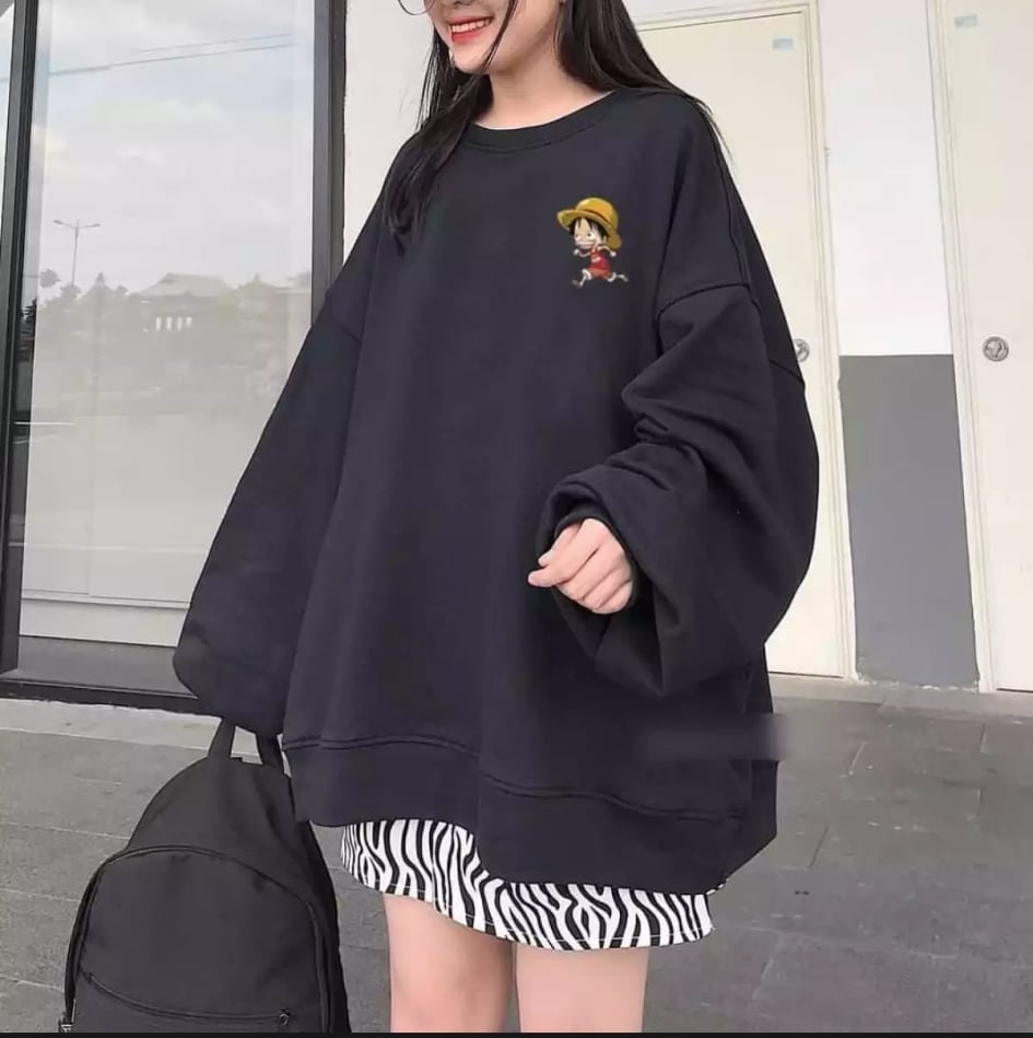 Áo sweater in hình LUffy cute