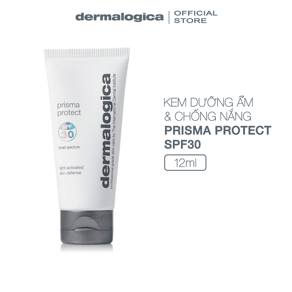 Kem chống nắng hoá học Dermalogica prisma protect spf30, kết hợp dưỡng ẩm,  bảo vệ khỏi tia UV và ánh sáng xanh 12 ml 