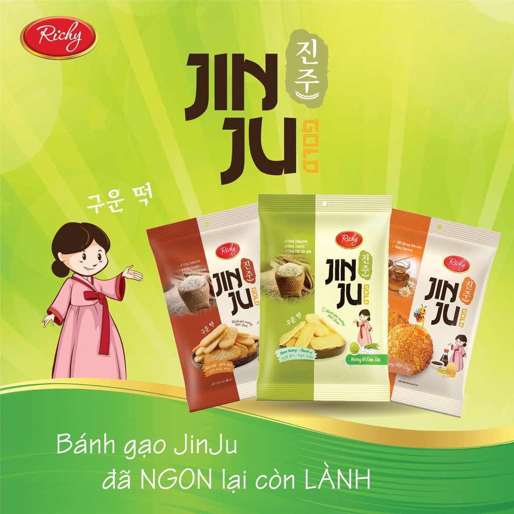 Bánh gạo JinJu các vị 134.4g