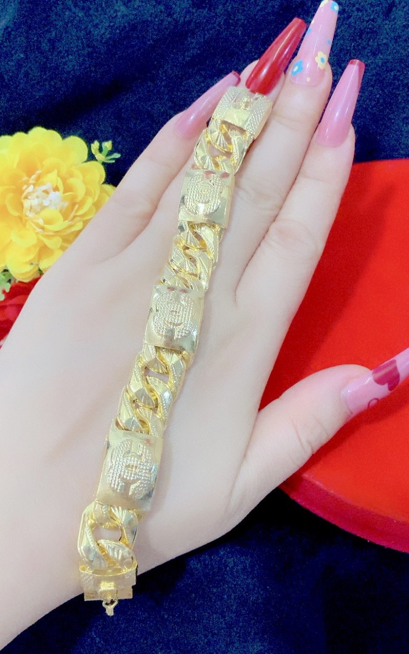 Lắc tay nam nữ mạ vàng cao cấp kiểu xoắn khóa vuông channel 190622 - mang đi tiệc - chất liêu lõi bạc 925 cam kết không đen - thiết kế thời thượng phù hợp với mọi lứa tuổi ,lac tay dep, lac tay, lac tay nu, mau lac tay dep, lac tay