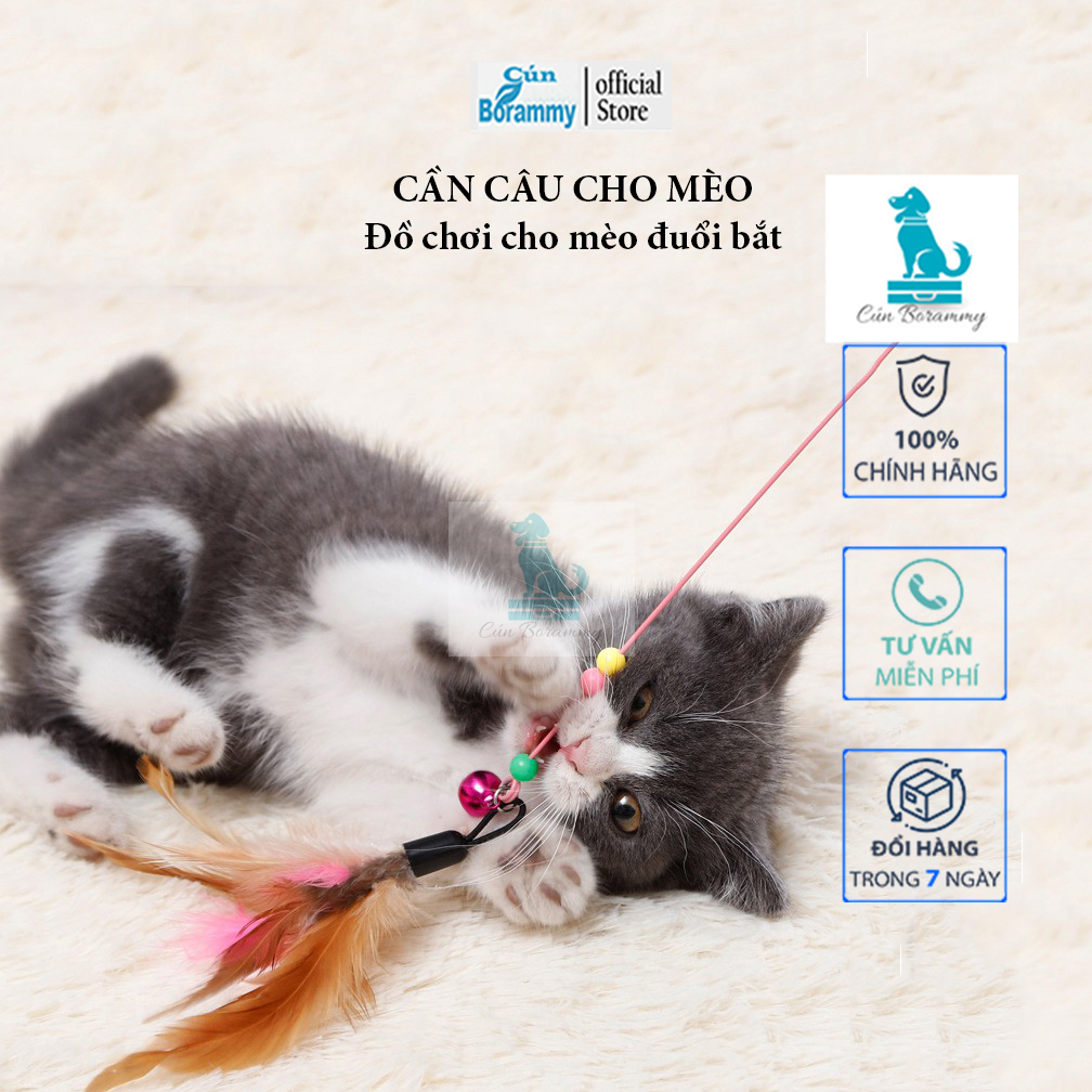 [Hoàn Tiền 10%]Đồ chơi cho mèo - Cần câu mèo(mẫu ngẫu nhiên)
