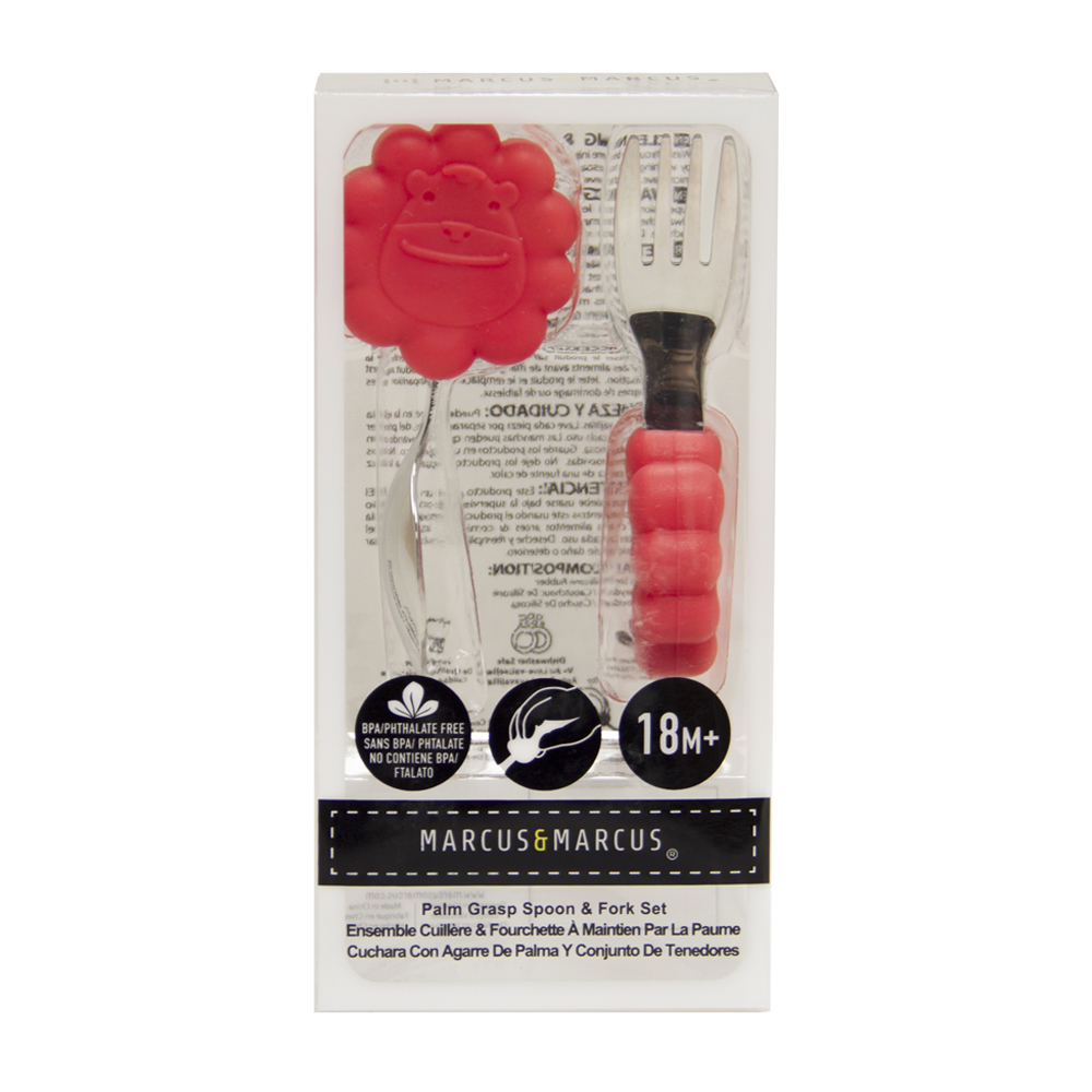 Bộ thìa nĩa tập ăn cho bé Palm Grasp Marcus & Marcus, từ 18 tháng - Marcus