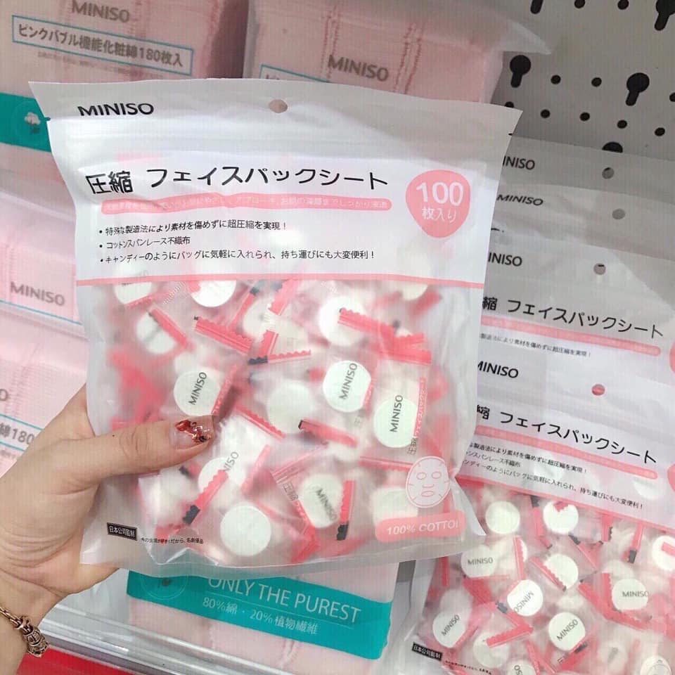 Mặt Nạ Nén Miniso Nhật Bản - LẺ 1 VIÊN