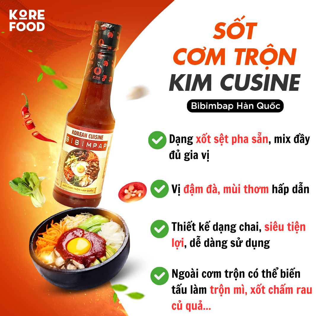 BIBIMPAP SỐT CƠM TRỘN HÀN QUỐC (Chai 415g)