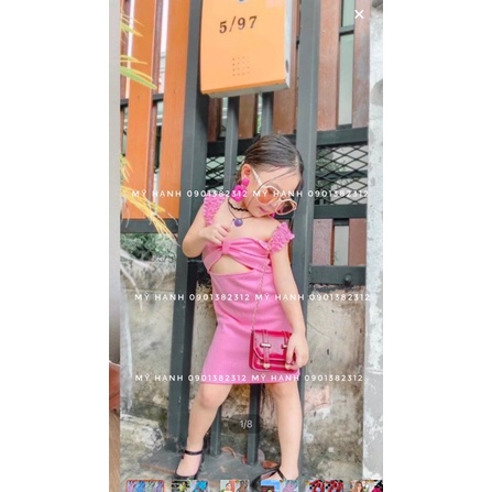 (CÓ 5 MÀU) Váy body nơ mẫu mới cho bé (7-25kg)