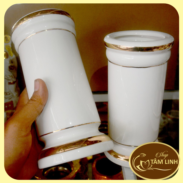 Ống Đựng Nhang Gốm Sứ Cao Cấp