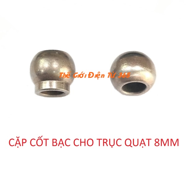 5 CẶP CỐT BẠC CHO TRỤC QUẠT 8MM