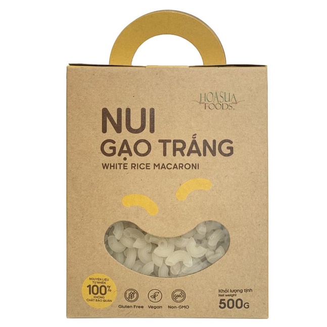 Nui gạo hữu cơ Hoa Sữa 500g