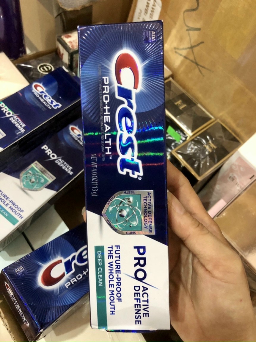 Kem đánh răng Crest Pro-Active Defense Active Whitening Toothpaste - 4oz 113g nội địa Mỹ