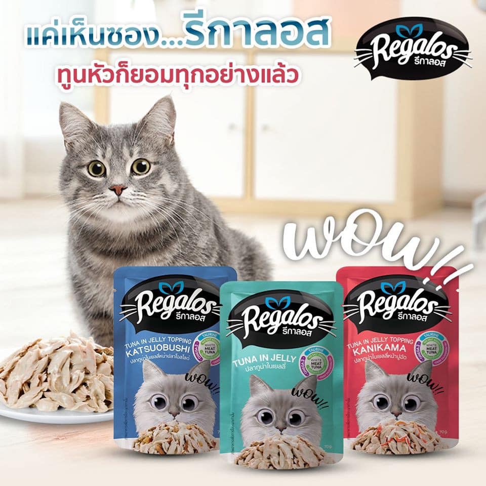 Pate Cho Mèo Regalos Gói 70g - Pate Regalos Nội Địa Thái Lan