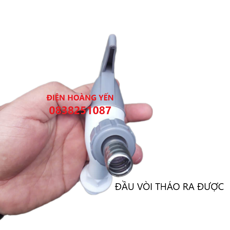 Vòi Nước Nhựa Ren 21 (Phi 21) Xả Thẳng, Tay Gạt PVC