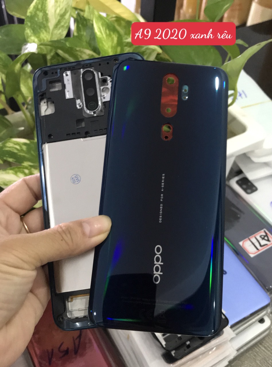 Bộ vỏ oppo A9 2020 / A5 2020  zin(kèm phím +kinh camera)