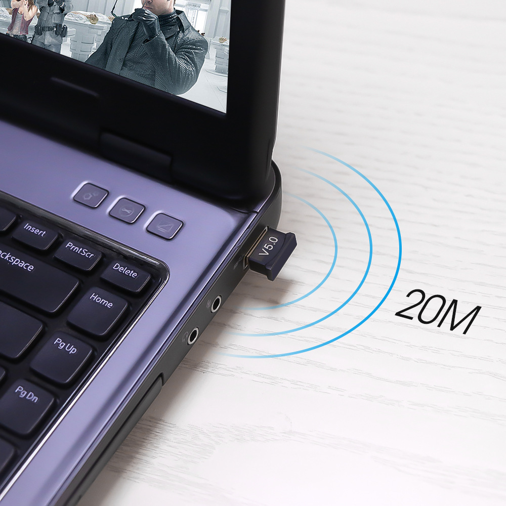 Usb phát bluetooth 5.0 cho Pc, usb thu bluetooth cho loa, xe hơi, usb thu phát bluetooth âm thanh biến loa thường thành loa bluetooth