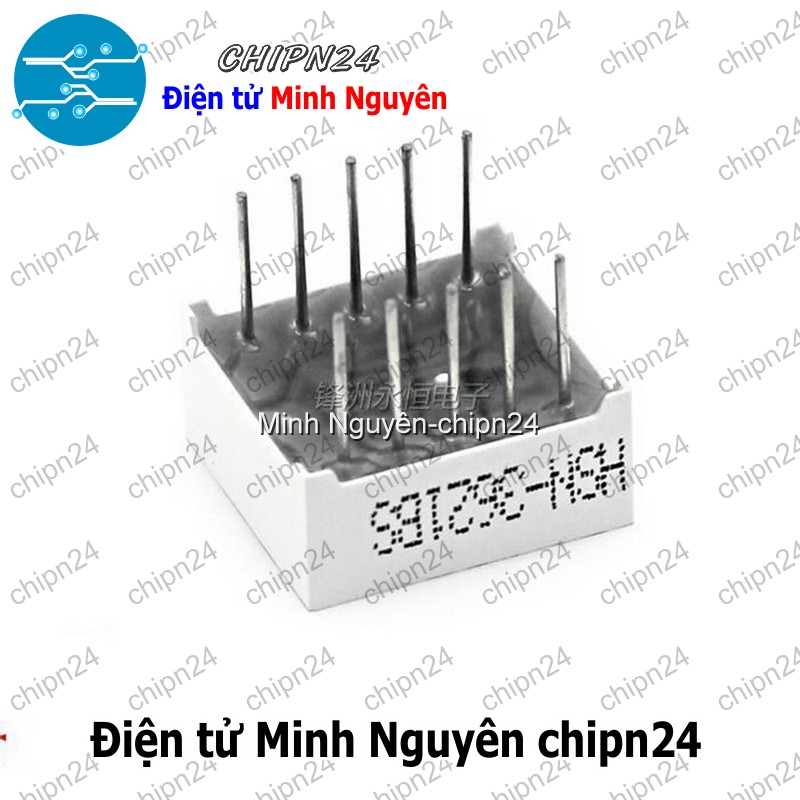 [2 con] (F24) Led 7 Đoạn 0.36 inch 2 Số Dương chung (Sáng Đỏ)