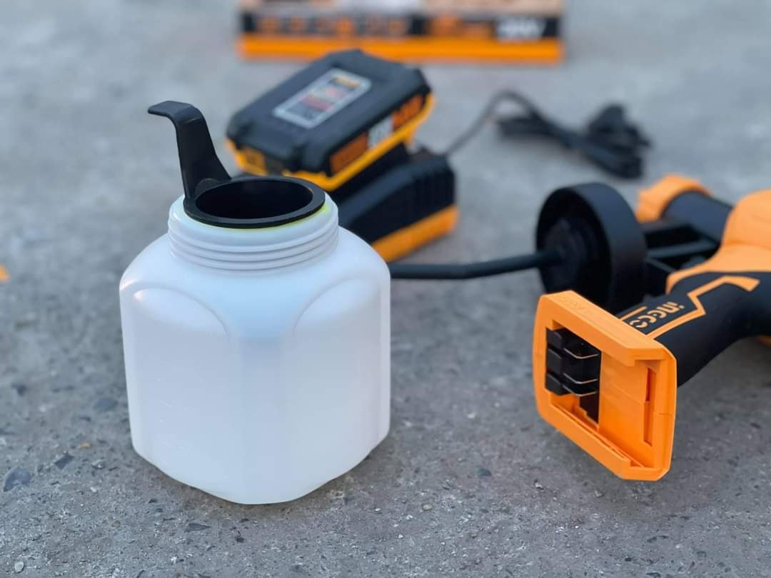 MÁY PHUN SƠN DÙNG PIN LITHIUM INGCO 20V ( KÈM 2 PIN & 1 SẠC ) CSGLI2003 ( kèm 2 đầu bét phun )