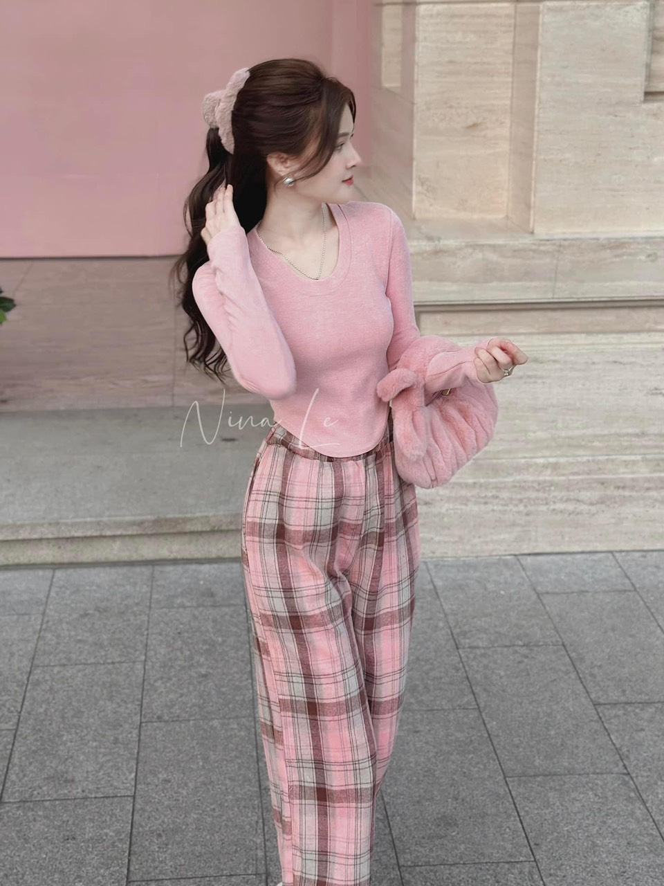 Set Đồ Nữ Áo Form Ôm Quần Ống Suông Cao Cấp D25
