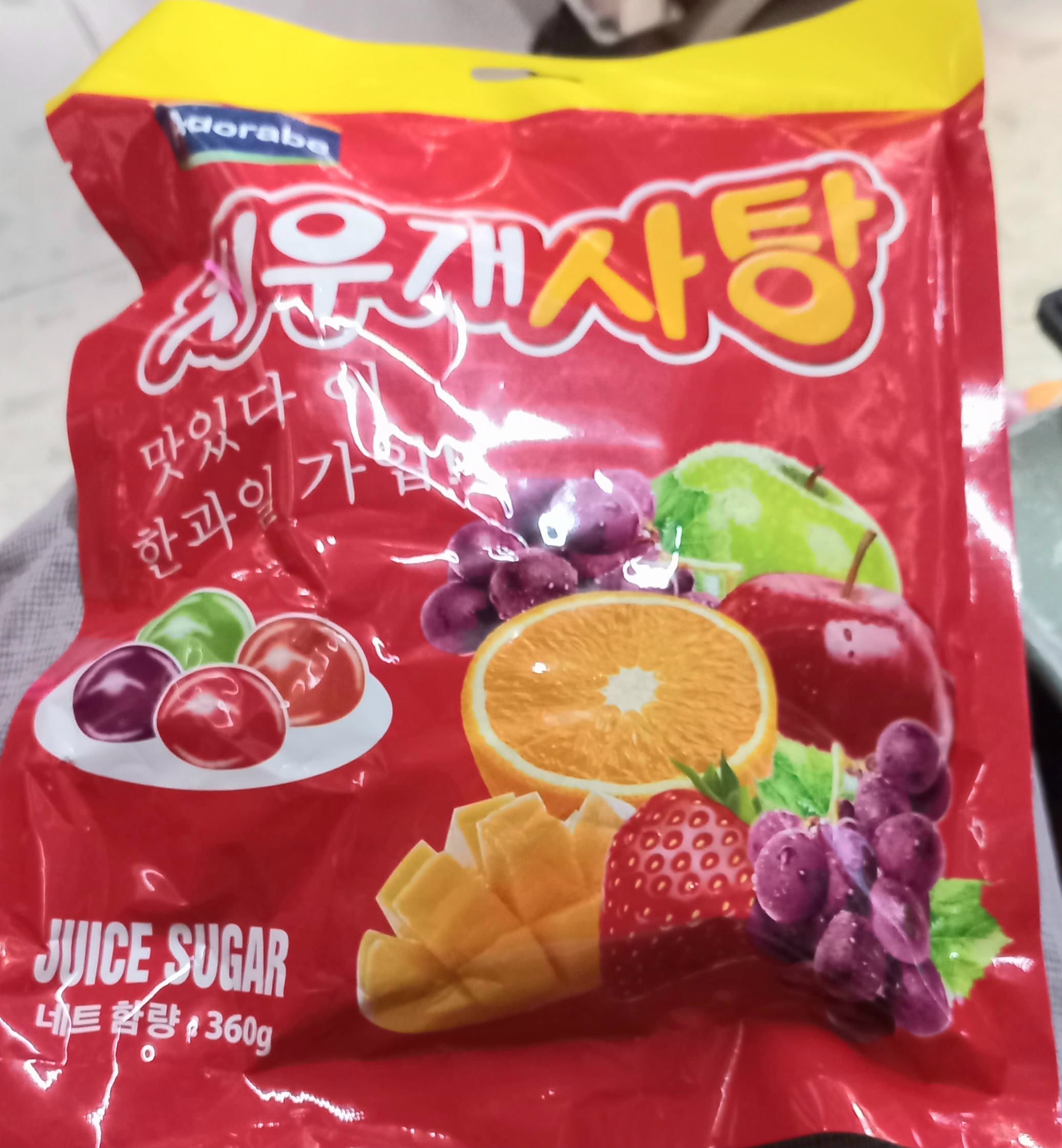 Kẹo dẻo trái cây hàn quốc 360g