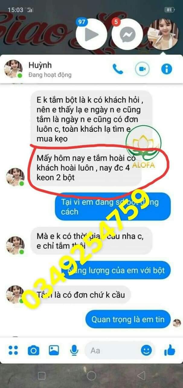 1 hộp bột phong thủy alofa (loại mới)