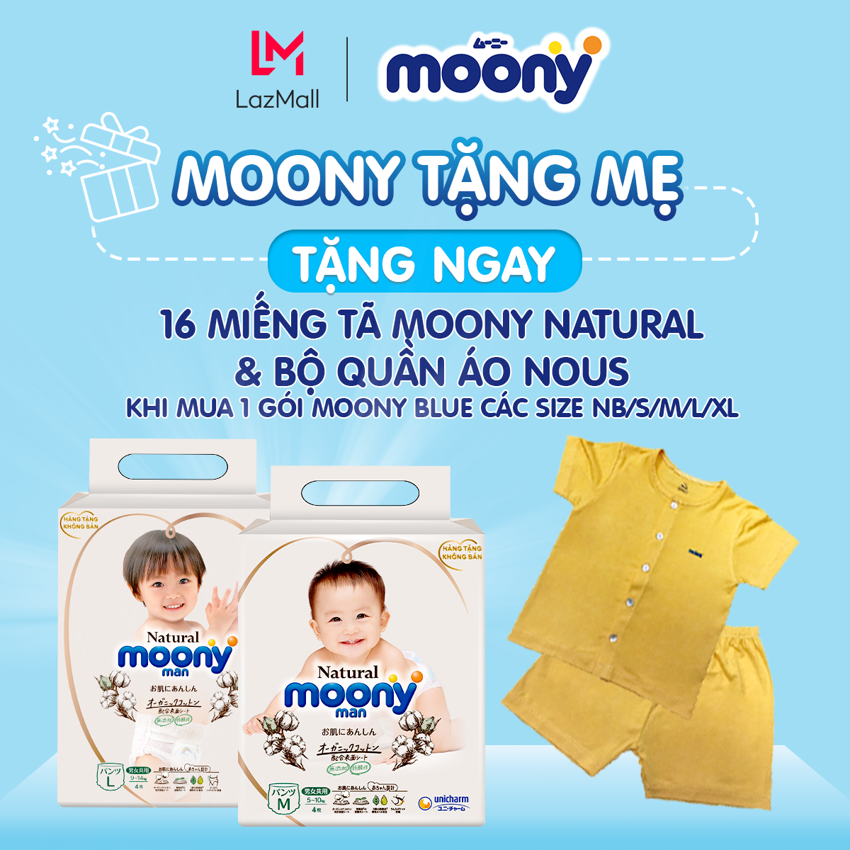 Combo 2 Gói Tã Quần Moony XL38 (12-20KG)