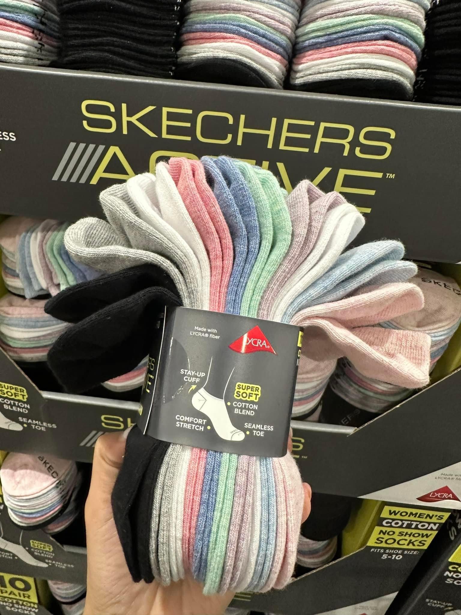 Set 10 đôi vớ Skechers Active Nữ cổ thấp