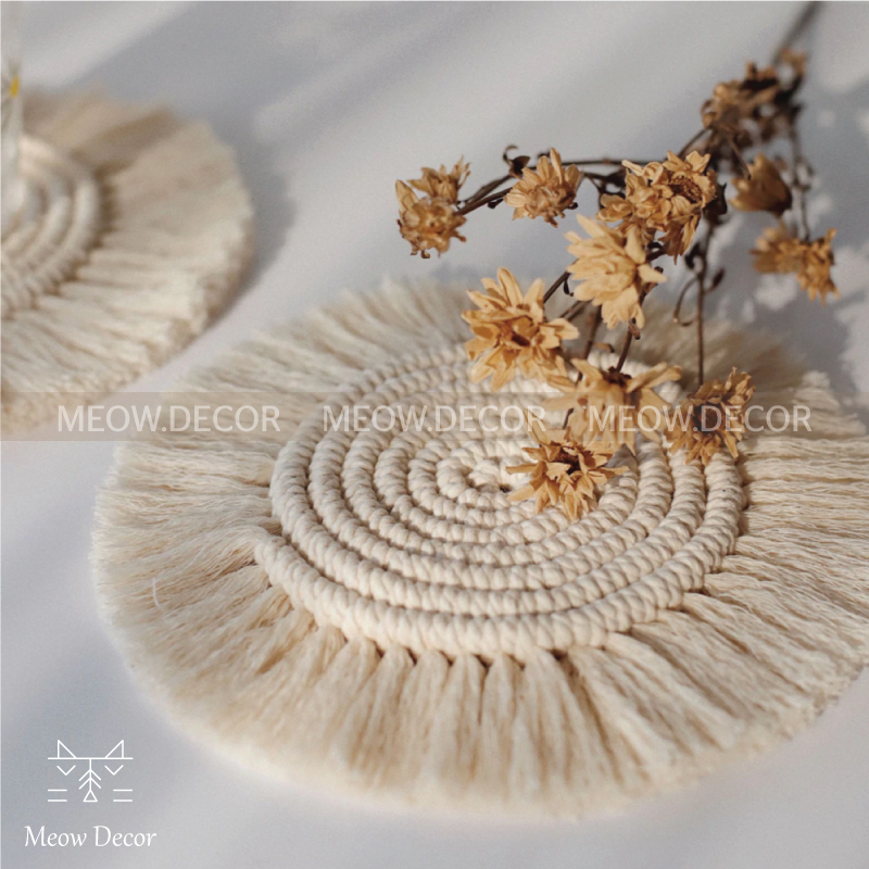 Lót ly macrame (C01)