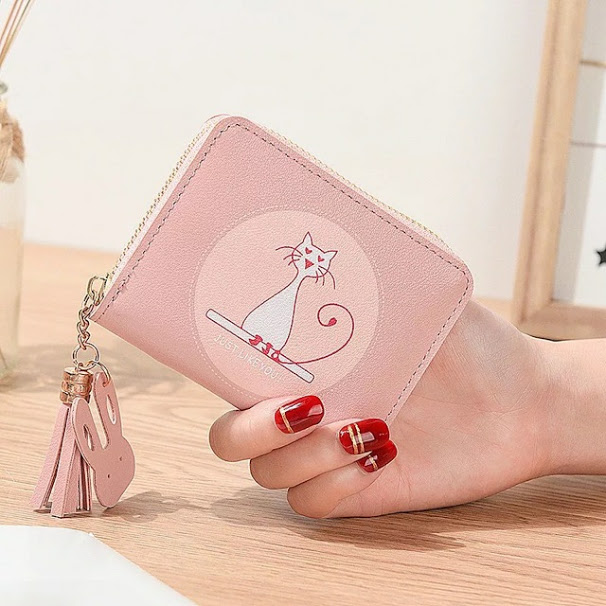Ví Ngắn Nữ Meomeo Dễ Thương