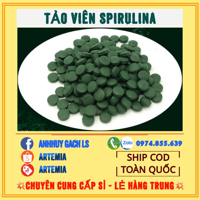Tảo Viên Gói 100V- Thức Ăn Cá Cảnh