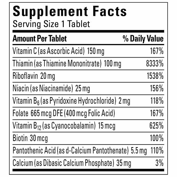 [HCM]Viên bổ sung vitamin B Nature Made Super B-Complex 460 Tablets