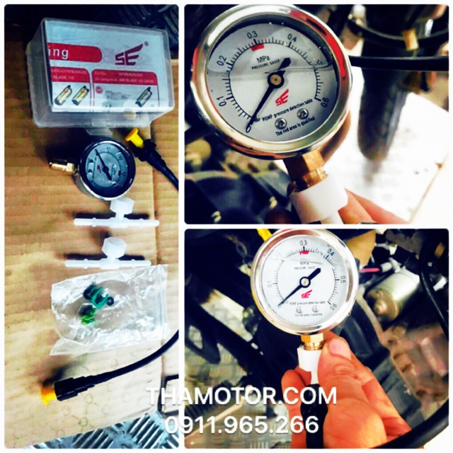 Sửa Xe Máy.Đồng Hồ Đo Áp Xuất Bơm Xăng FI