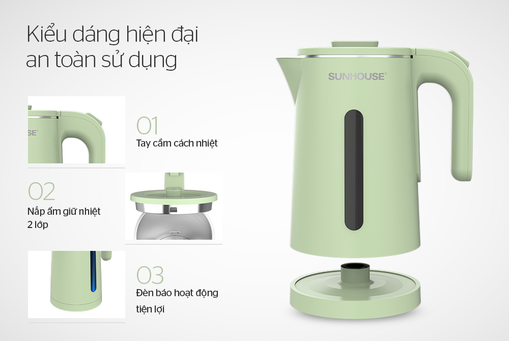 [HCM]BÌNH SIÊU TỐC INOX 2 LỚP SUNHOUSE SHD1353 HOẶC BARETTI BRD181G
