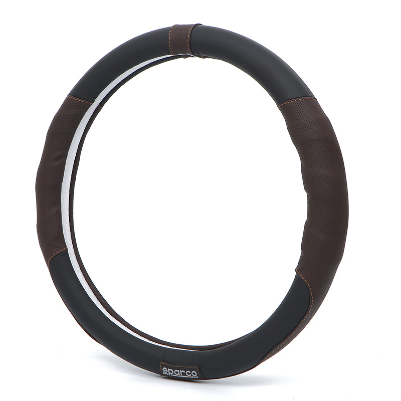 Steering wheel Sparco, upholstery auto steering car high-grade, wrap leather steering wheel Oto car 4,5,7 seat Chevrolet Cruze, Spark, Aveo, corolado, captiva, Trax, Orlando, traiblazer, accessories protection need driver fit many car line
