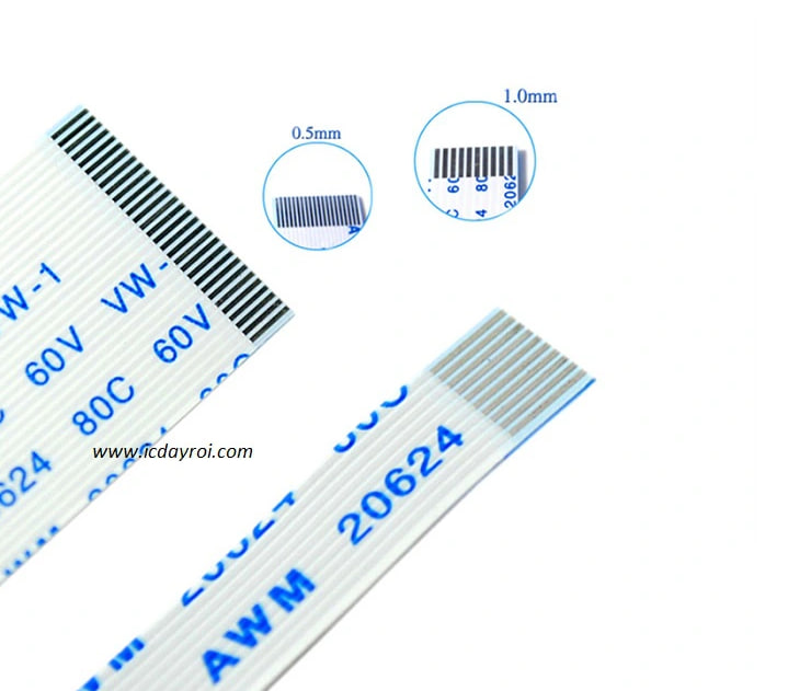 Cáp FFC/FPC kích thước chân 0.5MM thuận chiều , ngược chiều ( 26P , 34P , 37P , 45P ,50P )