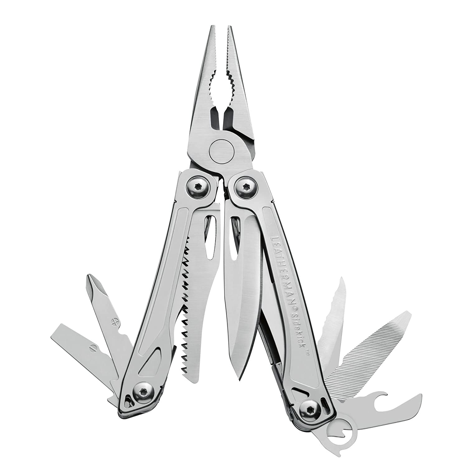 Leatherman Sidekick Silver Multi-Purpose Hand Tool (14 Tools) [Genuine 25-Year Warranty]