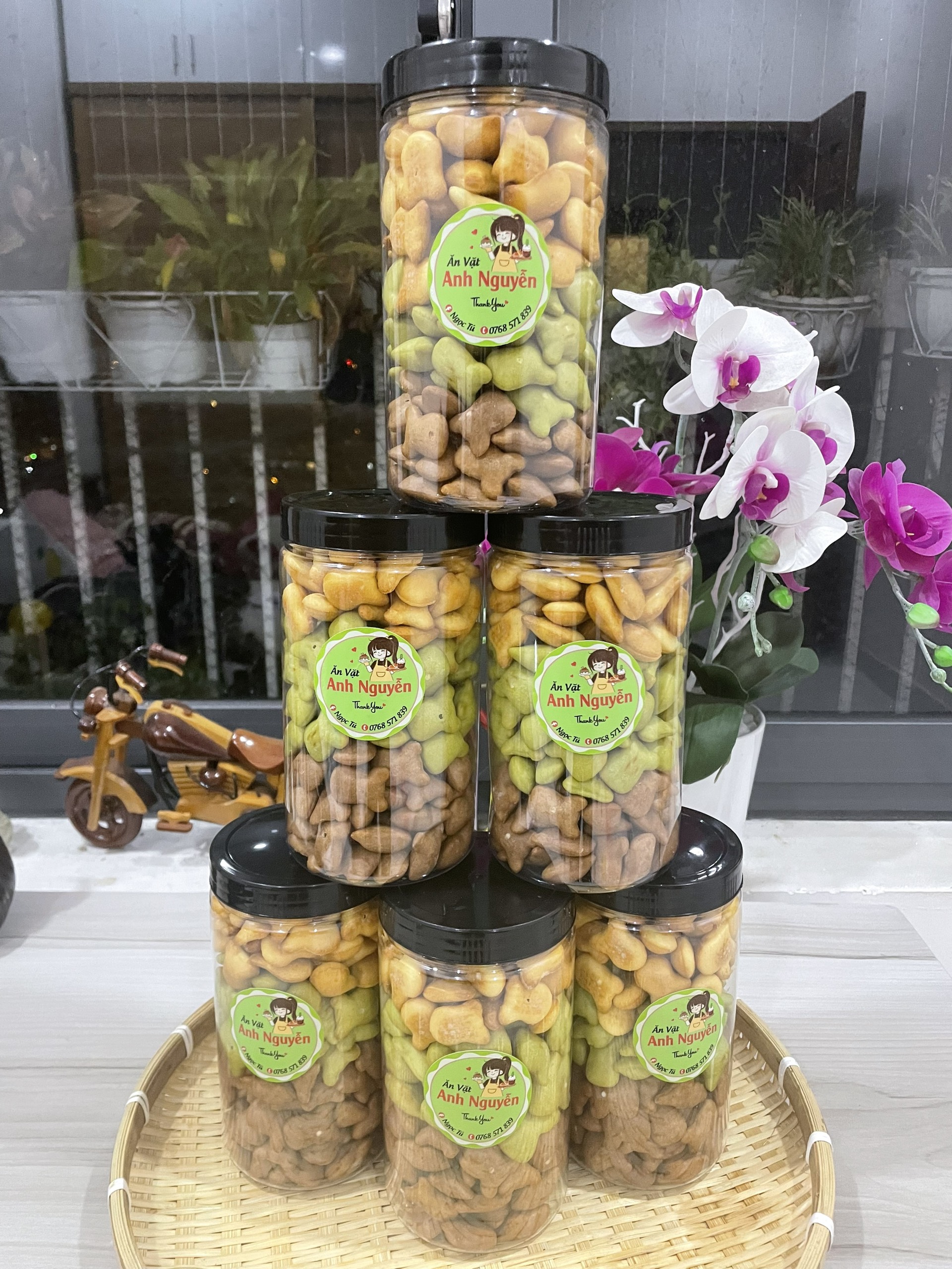 Bánh gấu mix 3 vị hộp 450gr