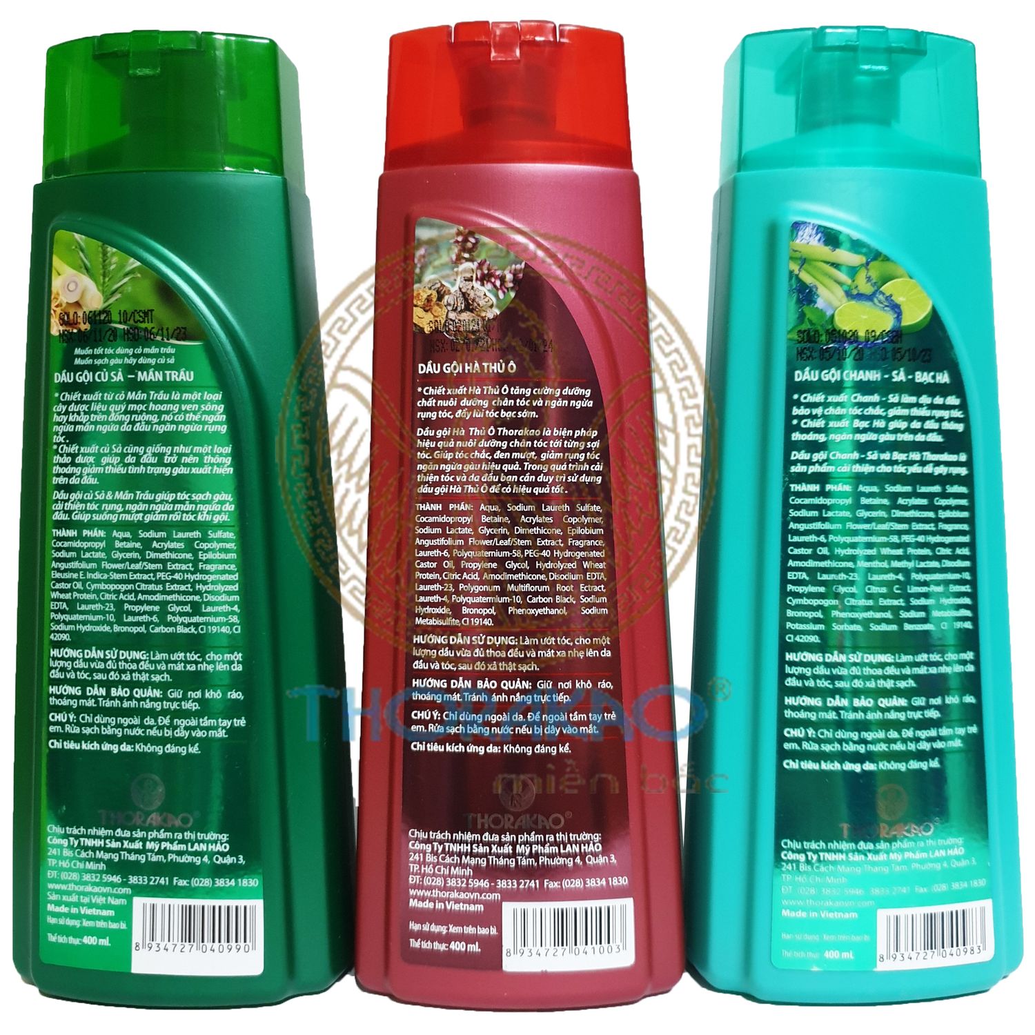 Dầu gội ngăn rụng tóc Thorakao 400ml