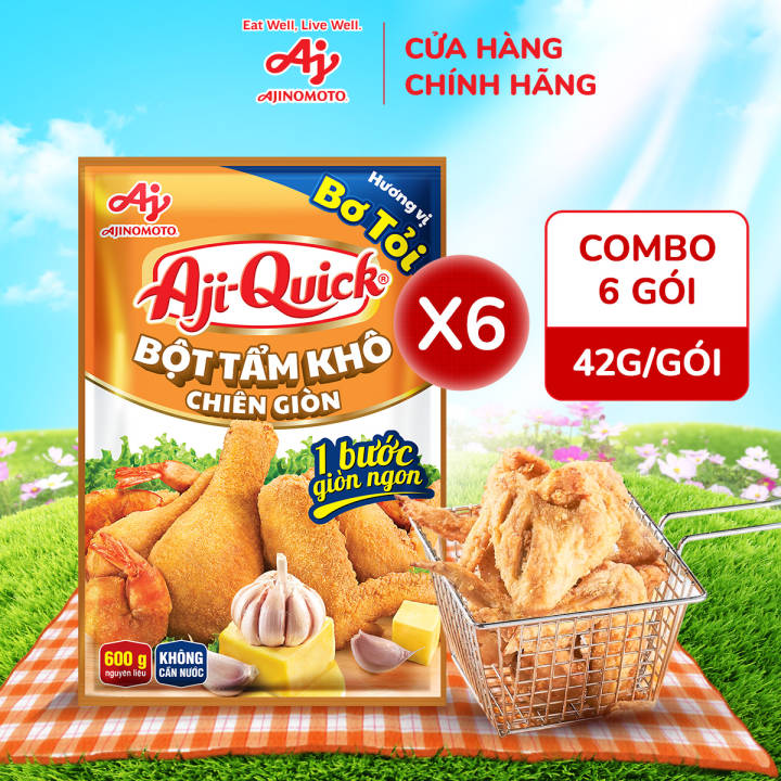 Combo 6 Gói Aji-Quick® Bột Tẩm Khô Chiên&hellip;