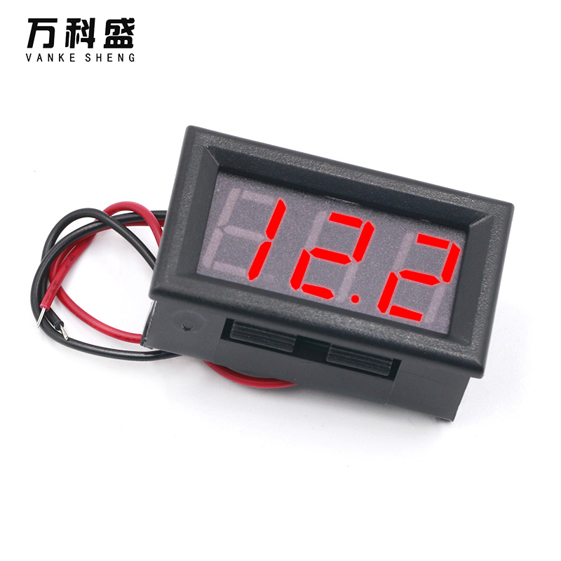 Diymodulemall Vôn kế đo điện áp DC 4.5V-30V 2 dây 0.56 Inch màu đỏ/ xanh dương/ xanh lá - INTL