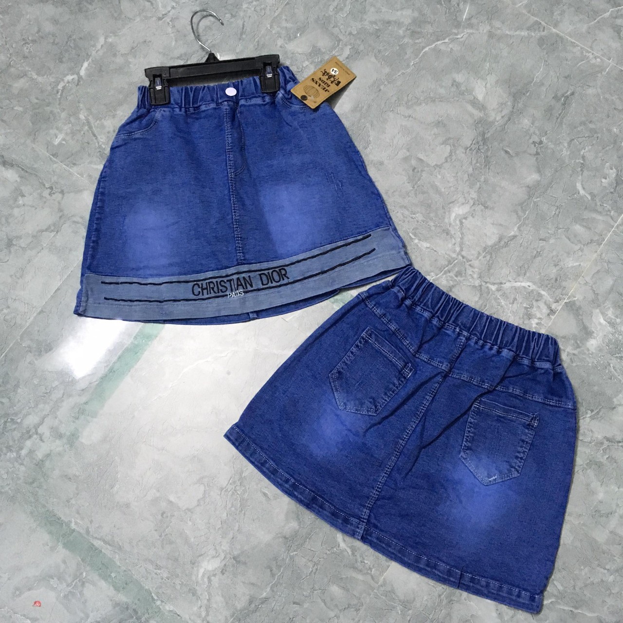 Quàn sort bò jeans dễ thương cho bé gái 20-50kg