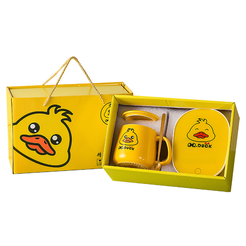 Đế giữ nhiệt kèm có hâm nóng hình con vịt Ducky Máy hâm nóng đa năng 55 độ (KHÔNG KÈM CỐC)