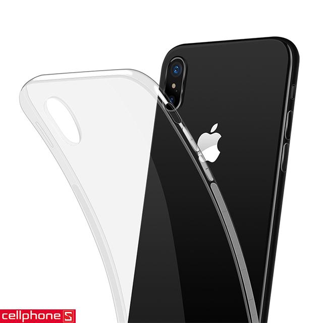 [HCM]Ốp lưng iPhone X silicon dẻo trong suốt