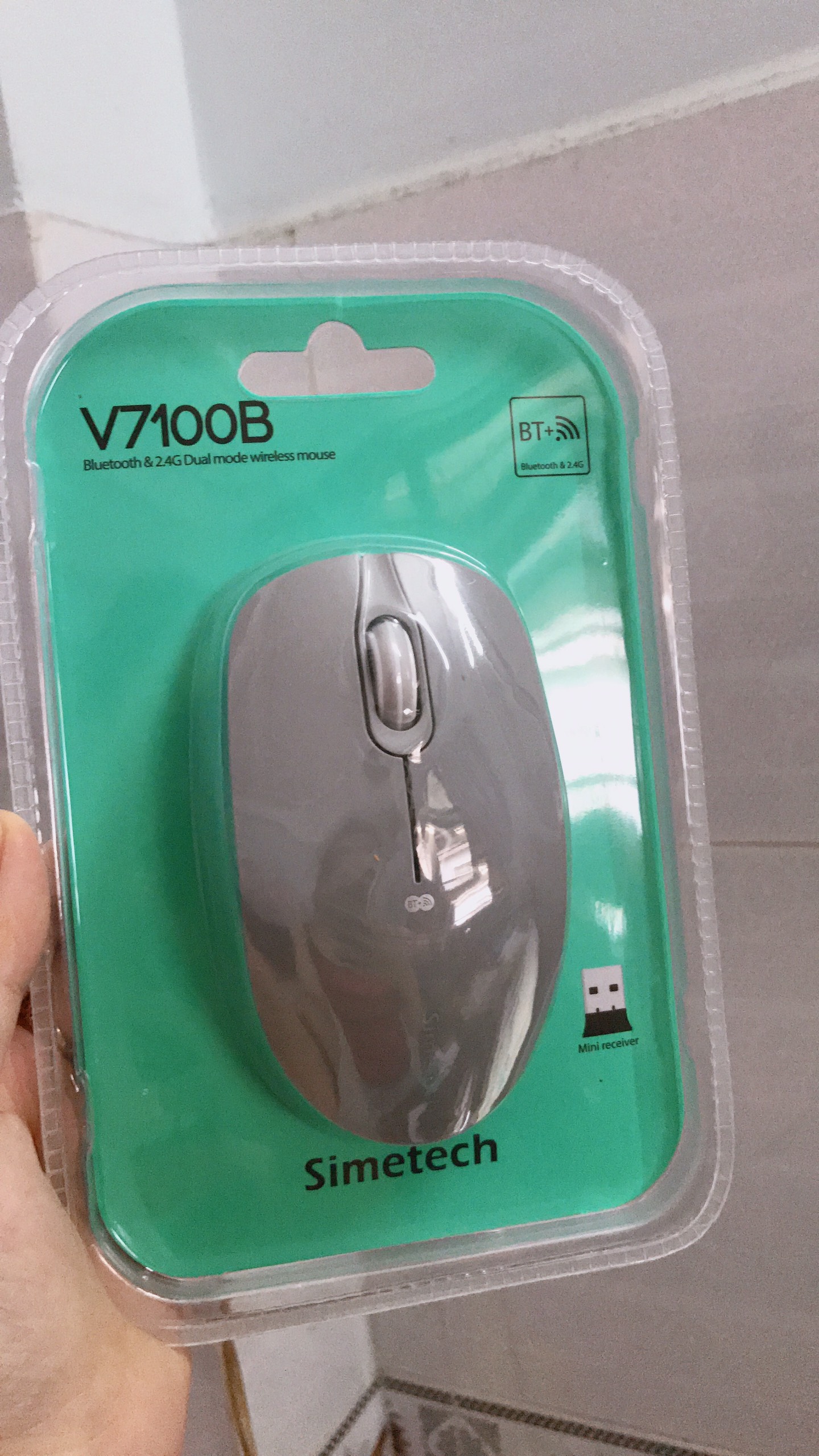 Chuột máy tính không dây simetech v7100b