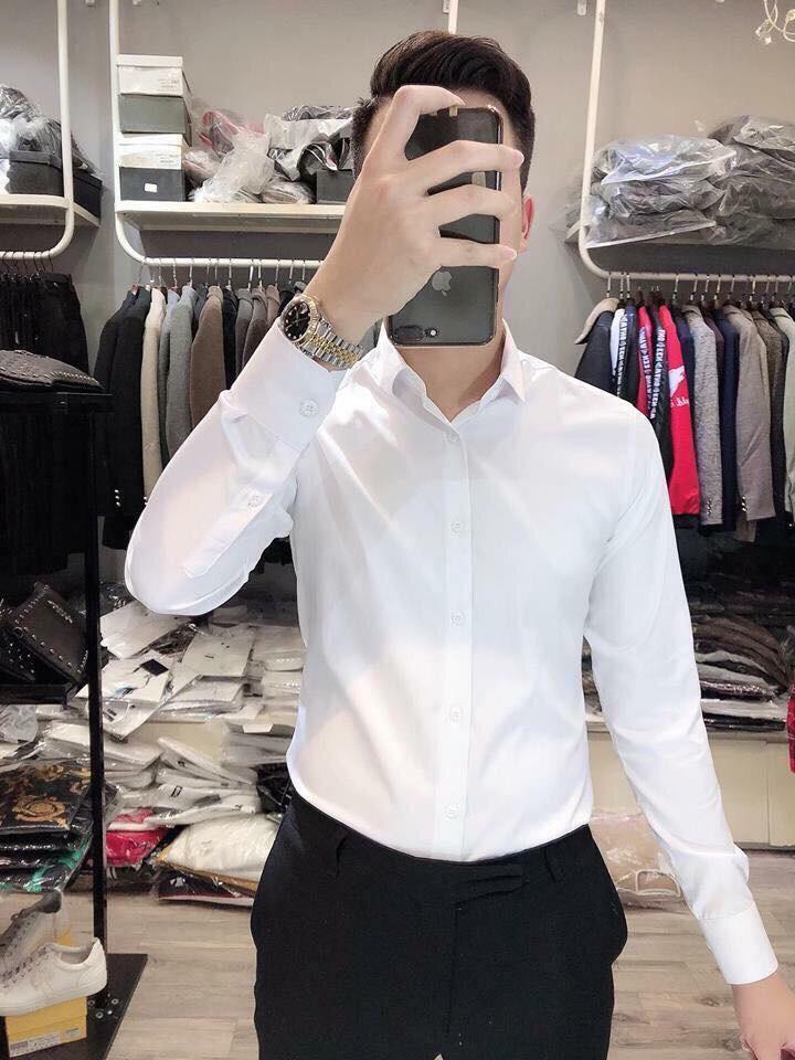 Áo somi nam chất lụa cao cấp julyshop94 jl102