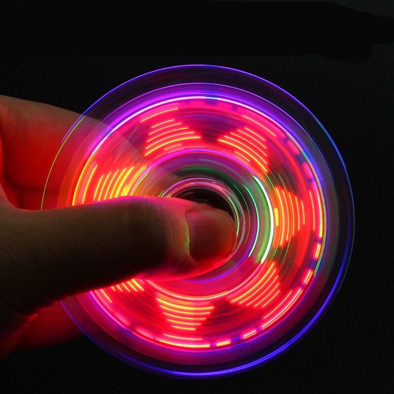 CW Novelty Multiple Changes LED Fidget Spinner Luminous Hand Top Spinners