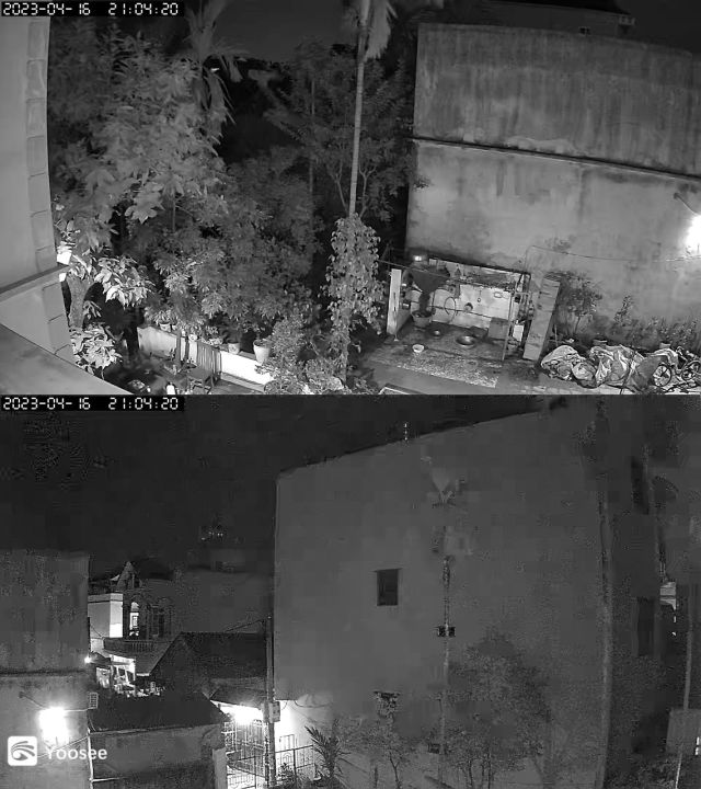 Camera Ip Yoosee YS2in1 (1 Cam 2 Màn Hình), Camera Wifi Không Dây Ngoài Trời, Phát Hiện Chuyển Động Và Theo Dõi Tự Động, Chống Thấm Nước, Chống Nắng Và Chống Bụi, Tầm Nhìn Ban Đêm Rõ Ràng