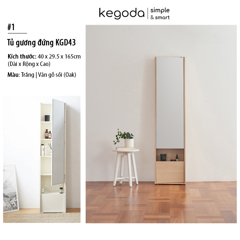 [Sản phẩm hoàn thiện] 4 Mẫu Tủ Bàn Phấn Trang Điểm Decor Có Gương Soi Đơn Giản Mà Đẹp KEGODA